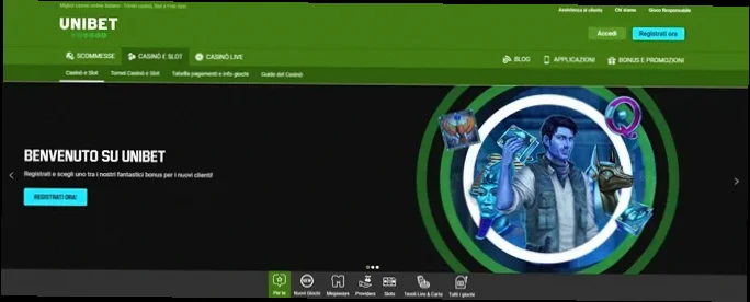 Unibet Casino 100% fino a 500€